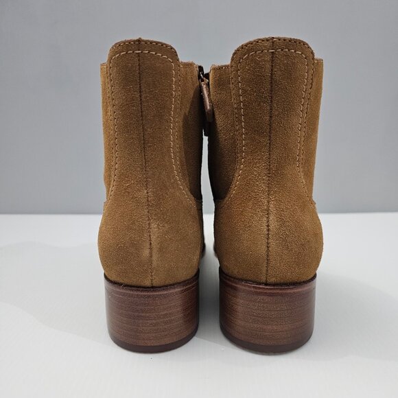 NEW Cole Haan Naia Ankle Bootie Womens 8 Golden Toffee Suede Western Cowgirl - Picture 8 of 14